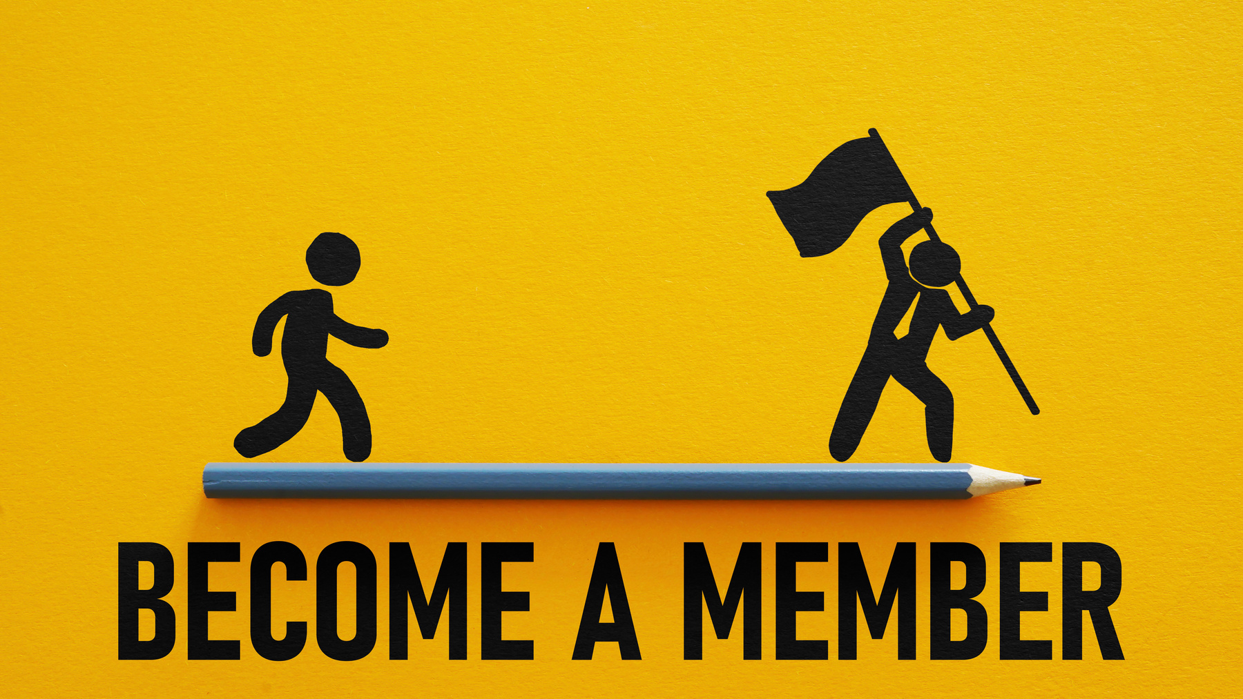 Become a member is shown using the text